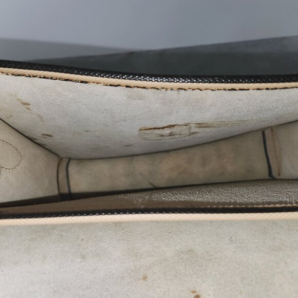 RARE 1970’s Vintage Striped Coated Leather Teens School Book Bag Satchel Korea - Picture 8 of 9